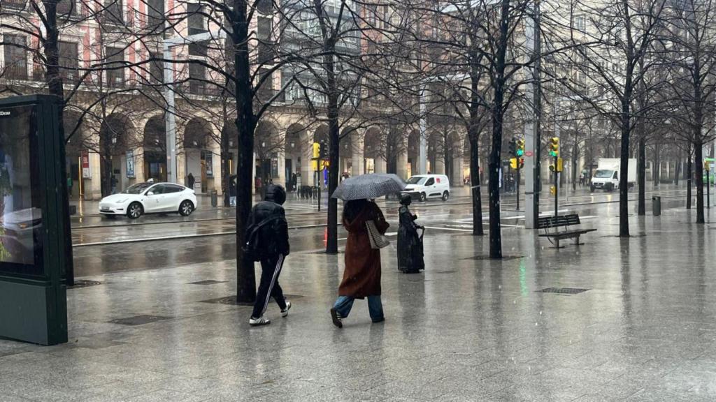 Lluvias en Zaragoza del día 5 de febrero de 2026.