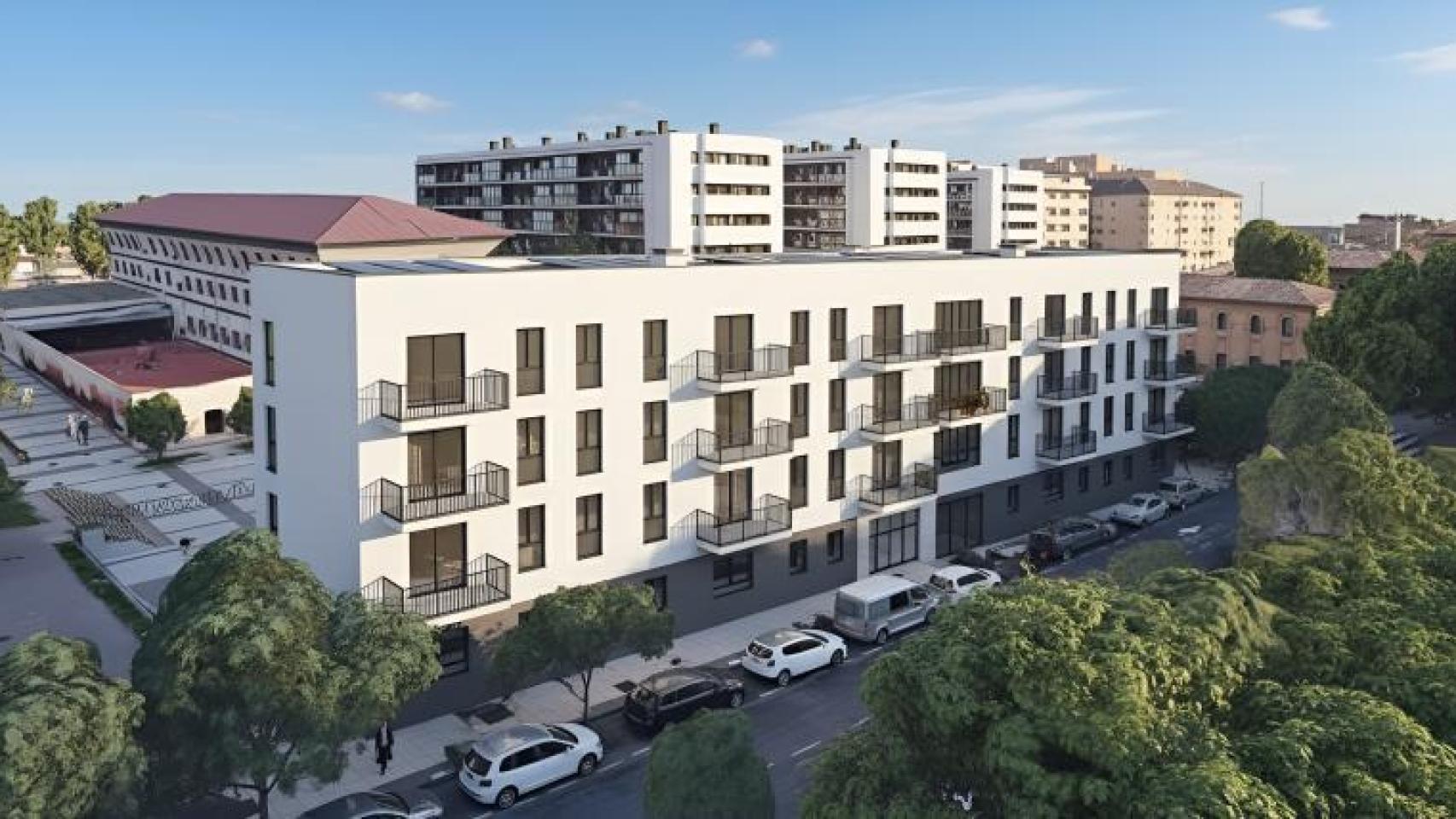 Futuro edificio de Torrero.