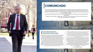 El rector de la UVa alega que los delitos de odio “escapan” a su competencia y que, si hay indicios, habría que acudir a la Fiscalía