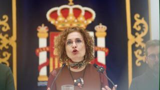 María Jesús Montero, este lunes en Sevilla.