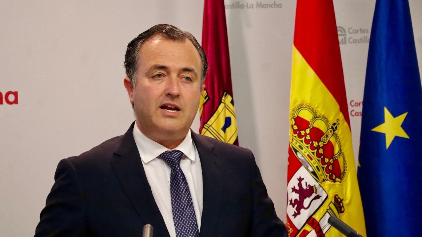 David Moreno, presidente del grupo parlamentario Vox en las Cortes de Castilla-La Mancha.
