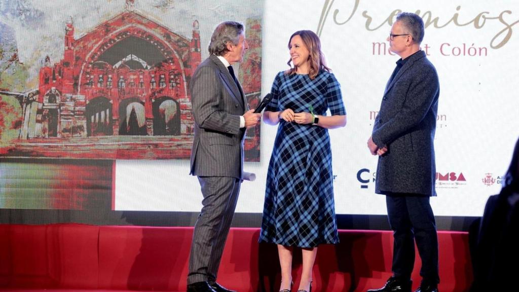 La alcaldesa, María José Catalá, en los Premios Mercado de Colón. EE