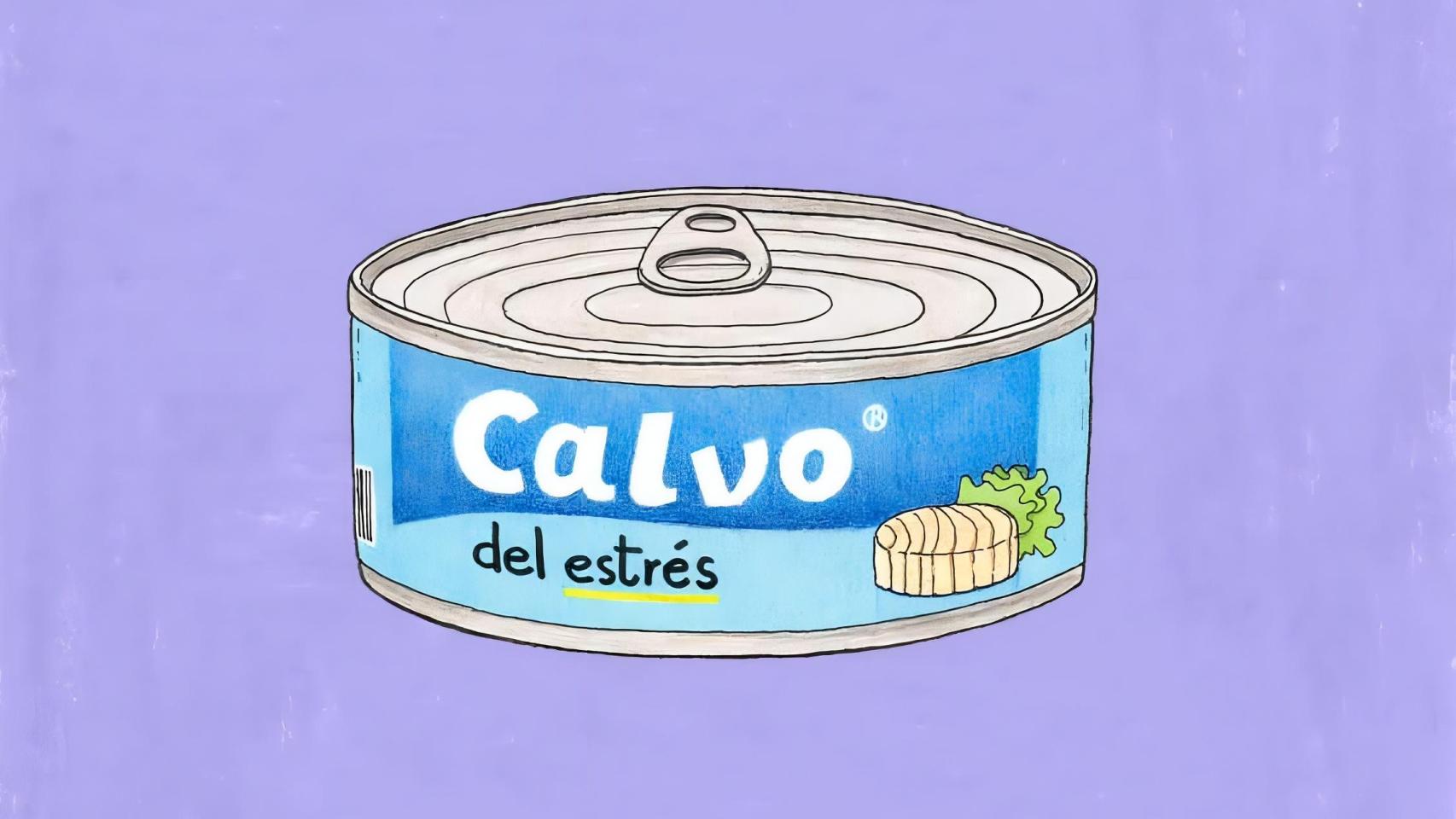 Calvo del estrés, una de las ilustraciones de Félix Domínguez.