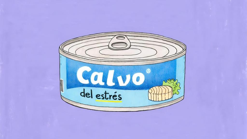 Calvo del estrés, una de las ilustraciones de Félix Domínguez.