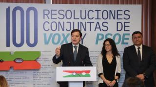 El presidente de la Junta y del PP de Castilla y León, Alfonso Fernández Mañueco, durante su intervención de este jueves en Ávila