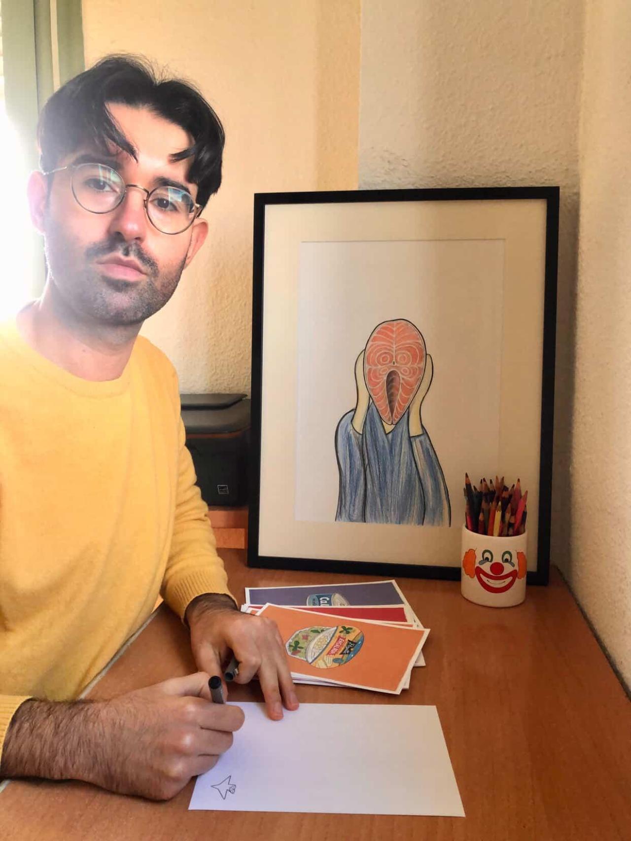 El artista andaluz Félix Domínguez.