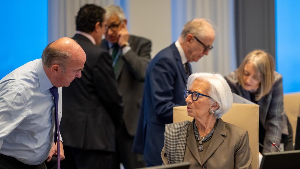 El vicepresidente del BCE, Luis de Guindos, y la presidenta de la institución, Christine Lagarde.