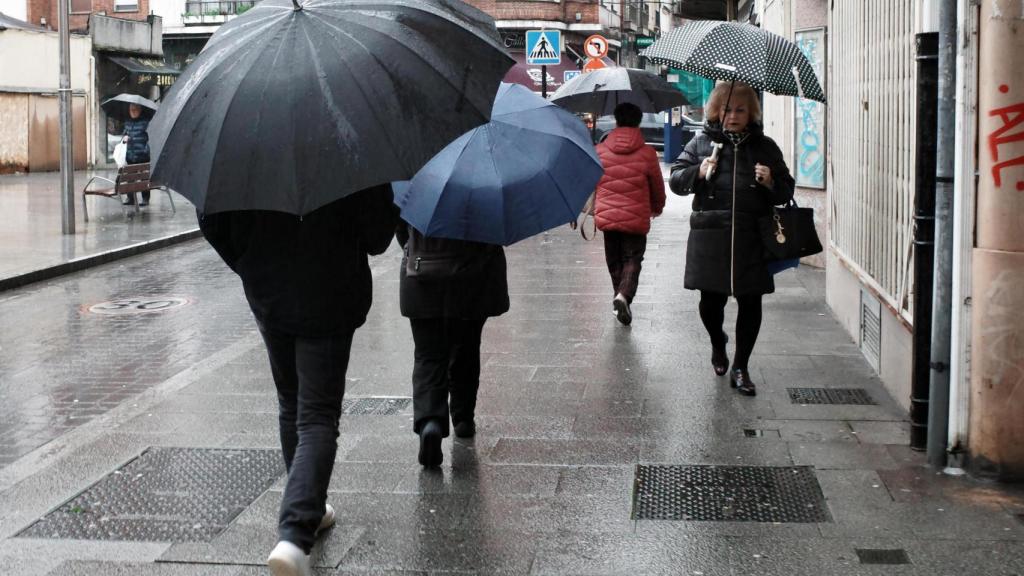 Día de intensa lluvia en Ponferrada