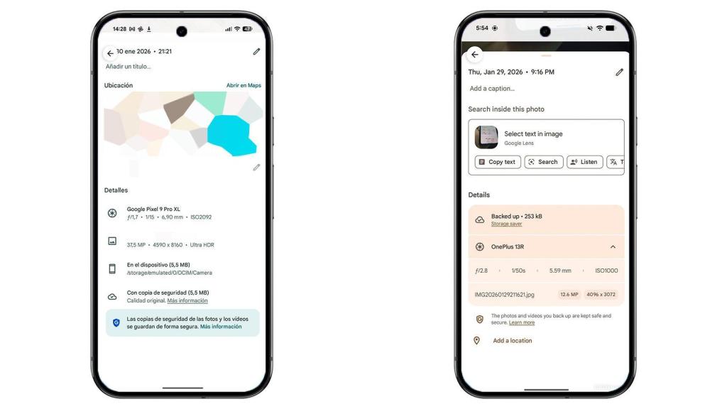 A la izquierda, la interfaz actual. A la derecha, la nueva interfaz.