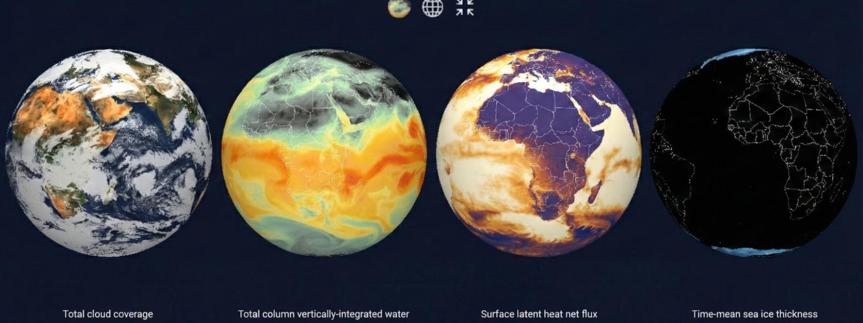 Diferentes representaciones digital de la Tierra