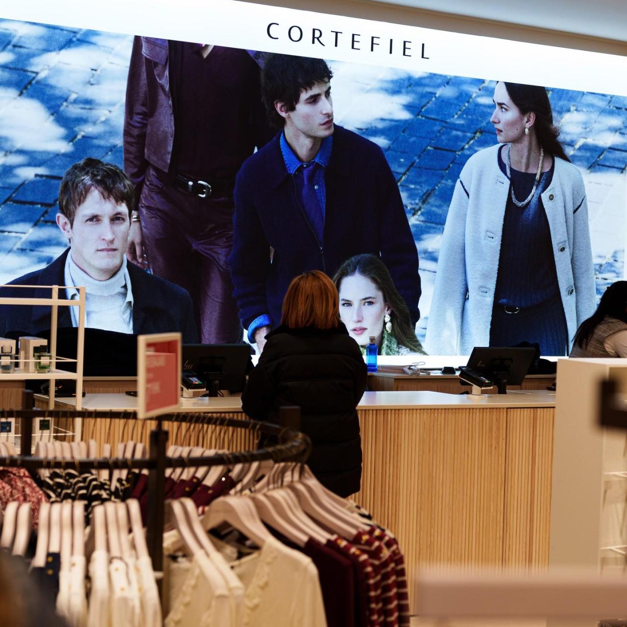 Interior de la tienda.