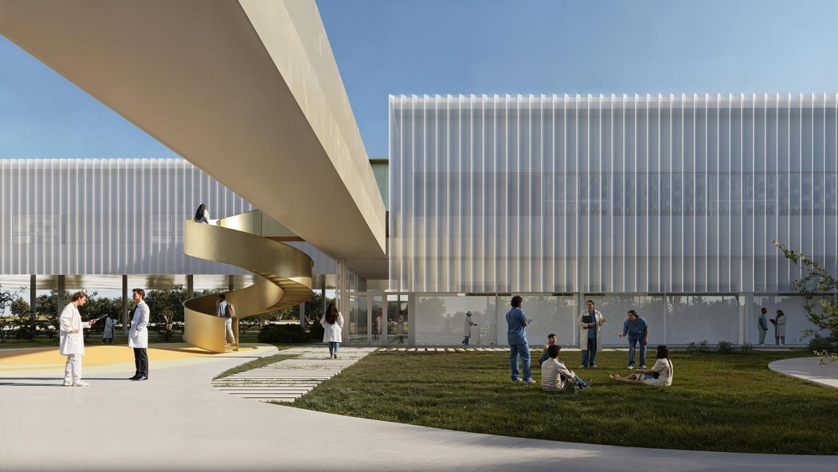 Imagen del hospital de simulación.