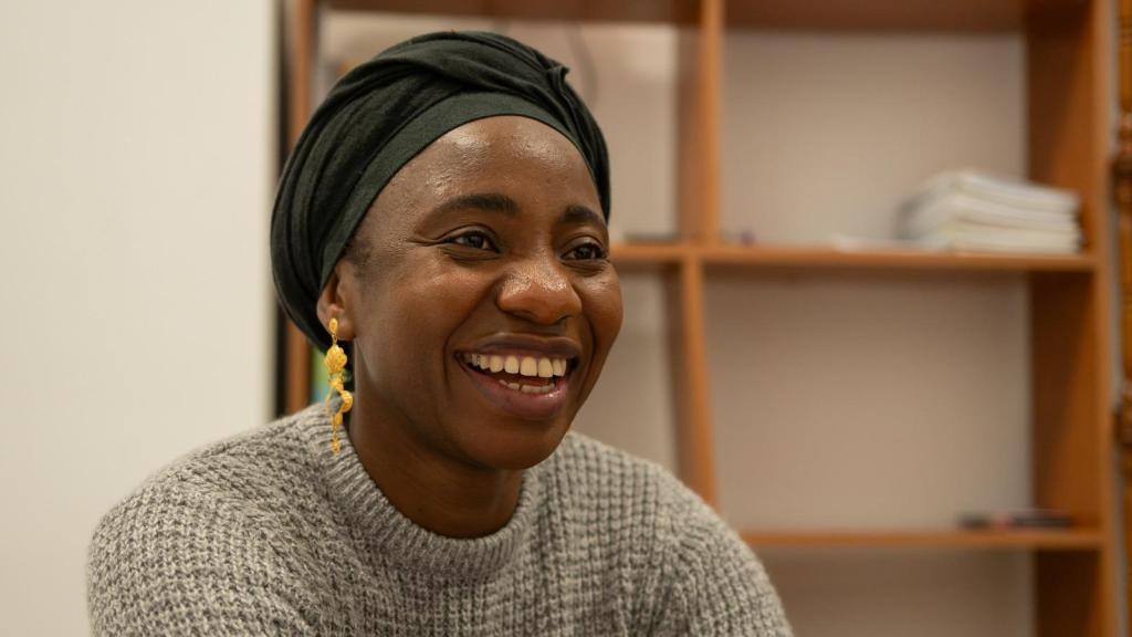 Aminata Soucko, fotografiada en un evento reciente de Red Aminata.