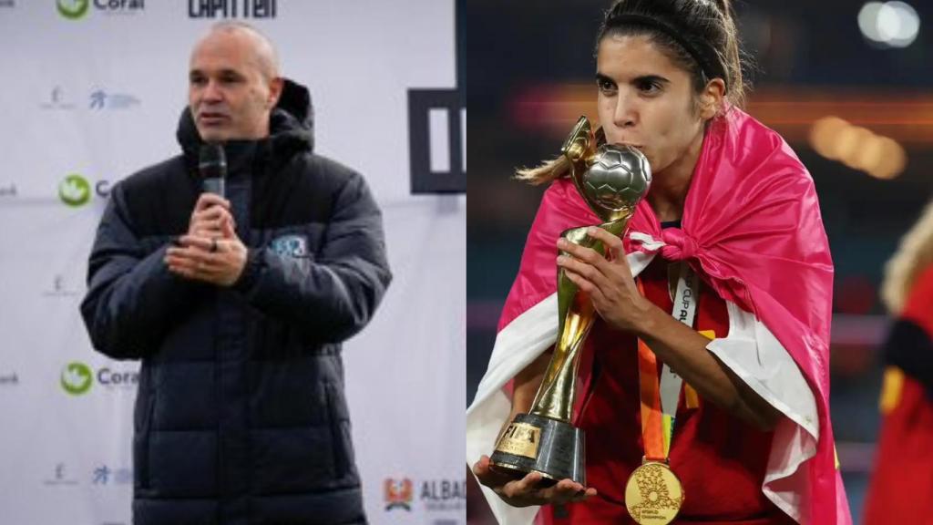 Andrés Iniesta y Alba Redondo.