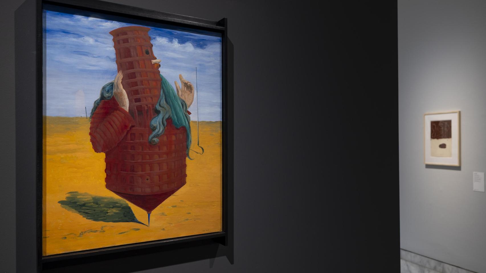 Vista de la exposición con 'Ubu Imperator' (1923), de Max Ernst. Foto: Miquel Coll / Museo Picasso Barcelona