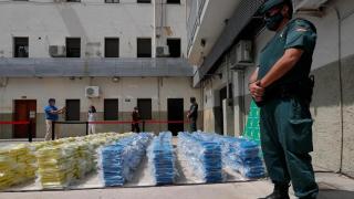 Custodia de cocaína incautada en el puerto de València en una operación contra el narcotráfico en verano de 2020. EFE/Kai Försterling
