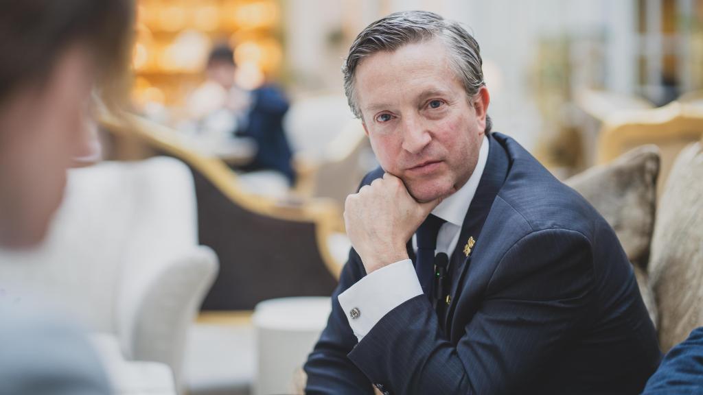 Borja Martín durante la entrevista realizada este jueves en el Ritz.