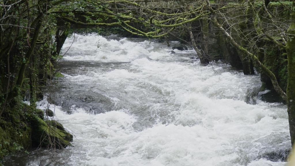 La cascada de Fervenza de Belelle (A Coruña) durante la borrasca que afecta a Galicia, a 27 de enero de 2026, en Neda, A Coruña, Galicia
