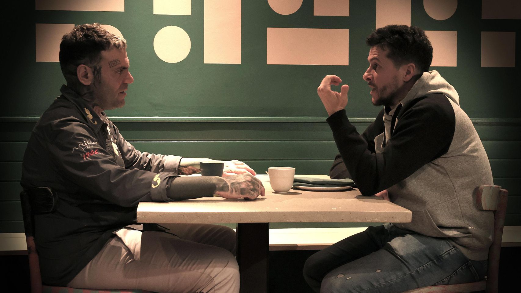 Moncho Méndez y Mon Fernández, durante su encuentro en Millo Orzán.
