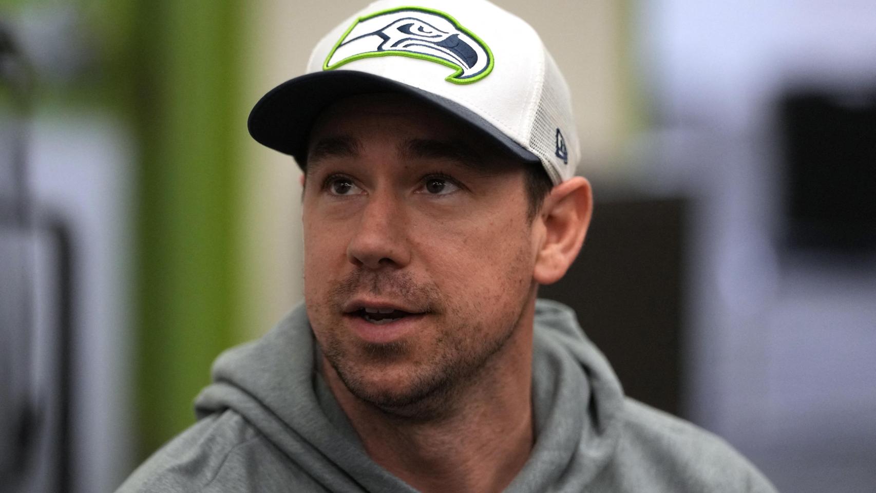 Klint Kubiak, en la previa de la Super Bowl.