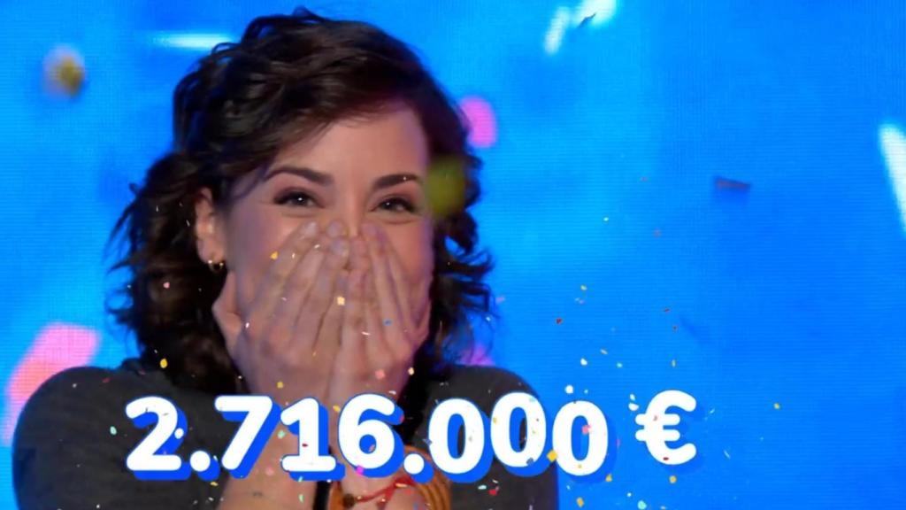 Rosa consigue el bote de 'Pasapalabra' de 2.716.000 euros
