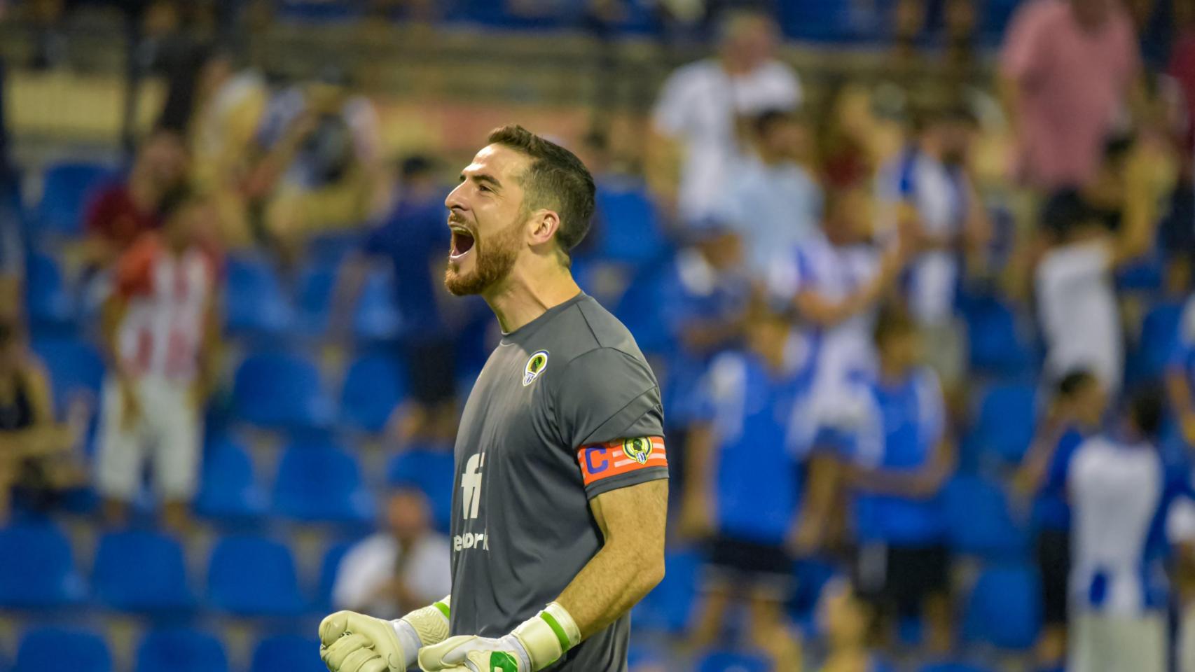 Carlos Abad durante uno de los partidos de la temporada.