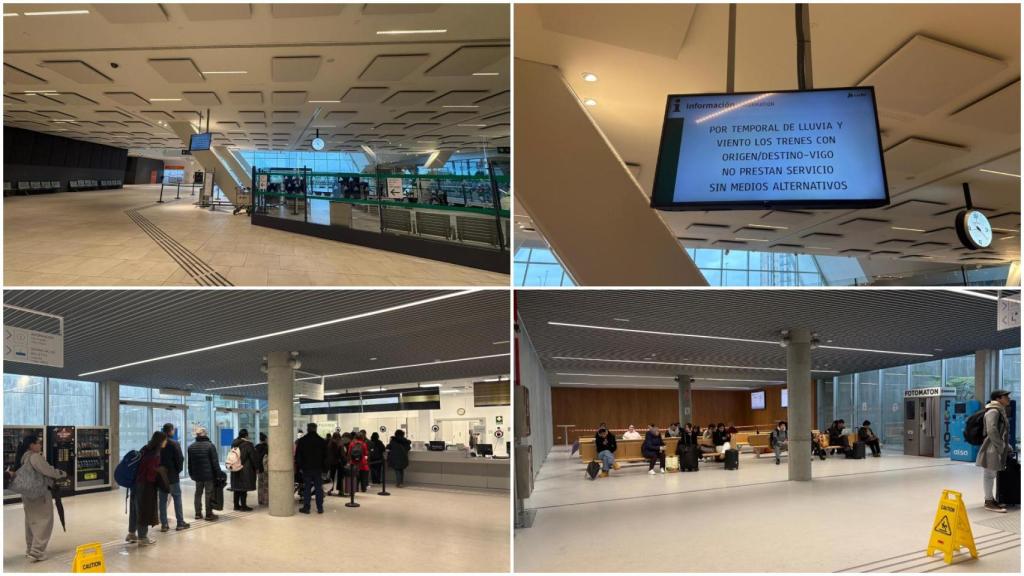 Segundo día sin trenes en Vigo con problemas para coger un bus: Al final viene a buscarme mi padre