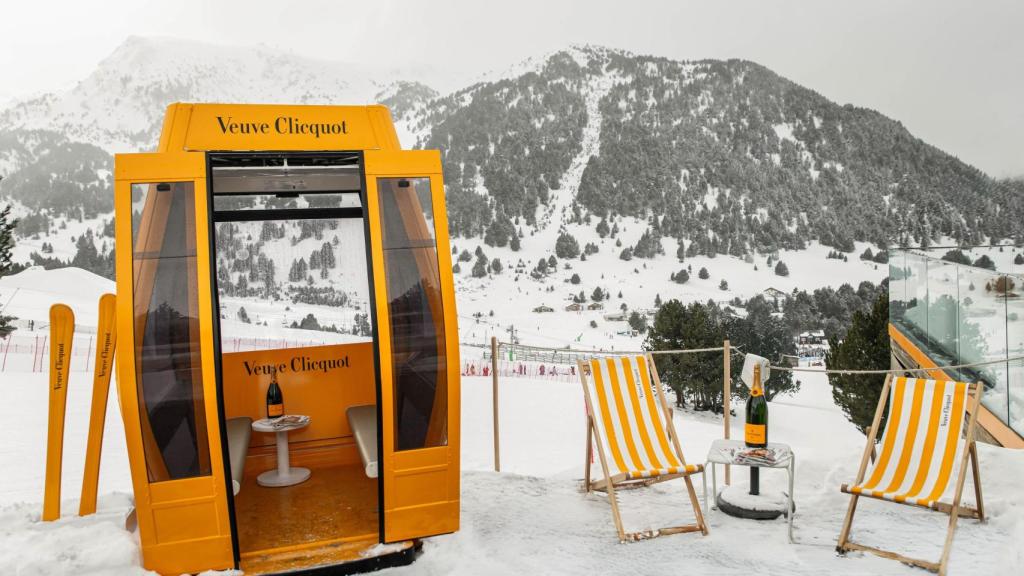 Una de las terrazas más llamativas en la estación pirenaica.