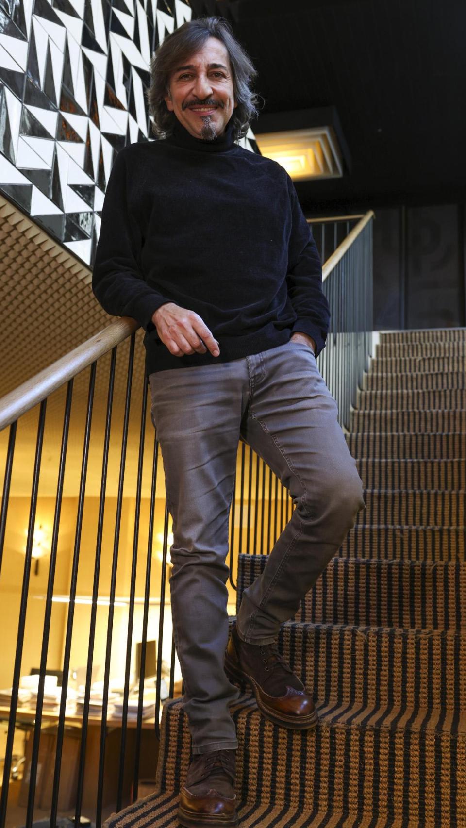 Antonio Carmona, posando, hace unos días.