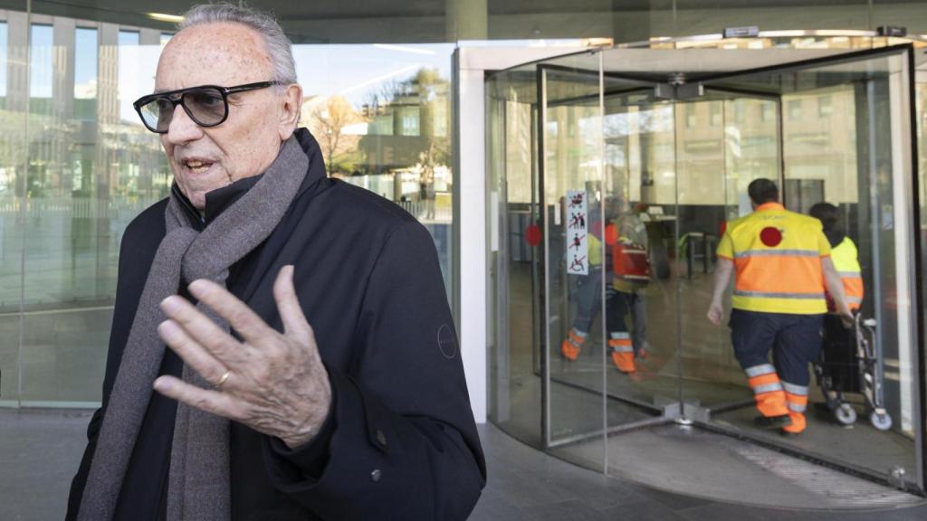 Joan Gaspart, ante los medios de comunicación tras declarar por el 'Caso Negreira'.