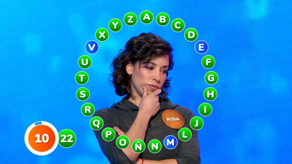 Rosa, antes de completar El Rosco.