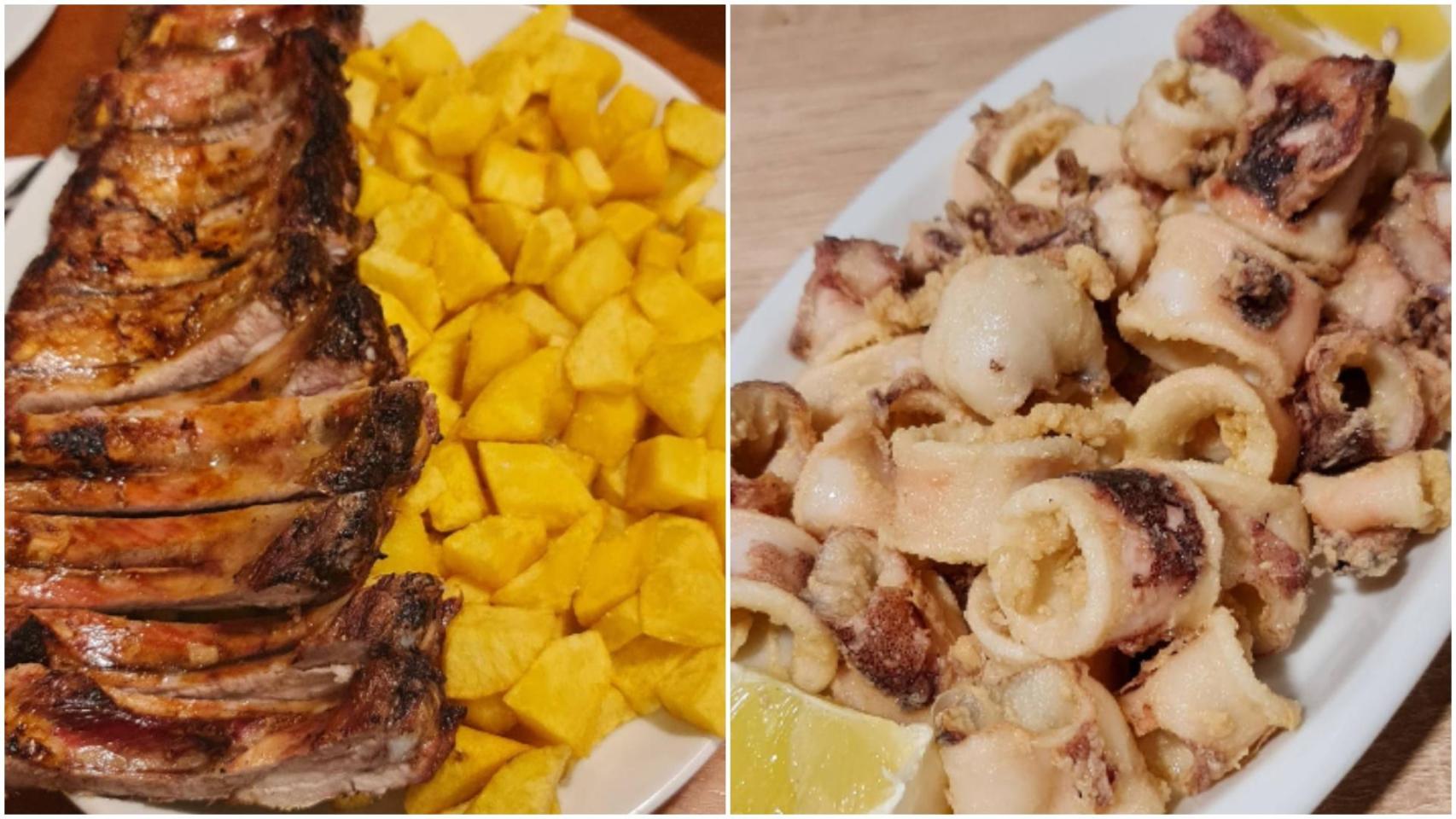 Platos de la raxería Lola