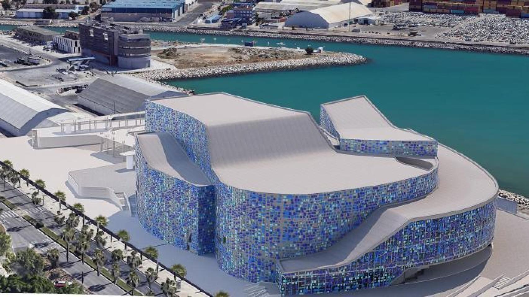 Imagen del futuro Palacio de la Ópera de Málaga.