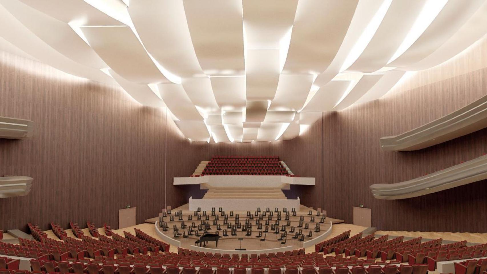 Imagen del Auditorio del Palacio de la Ópera de Málaga.