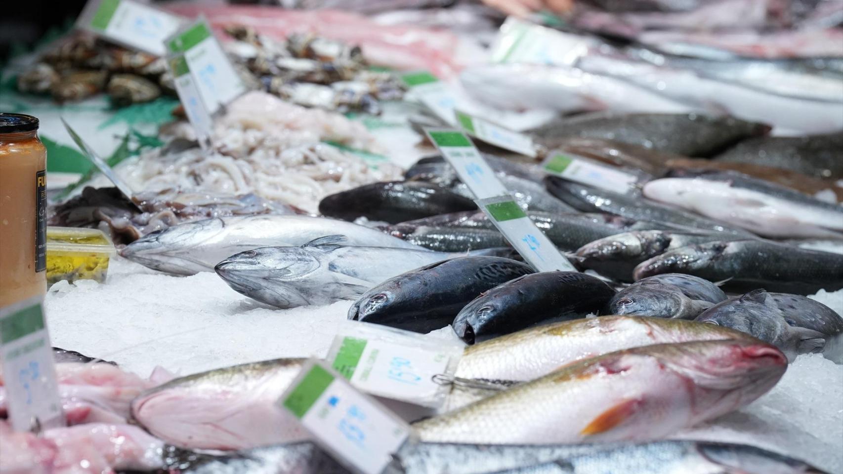 Detalle de una pescadería.