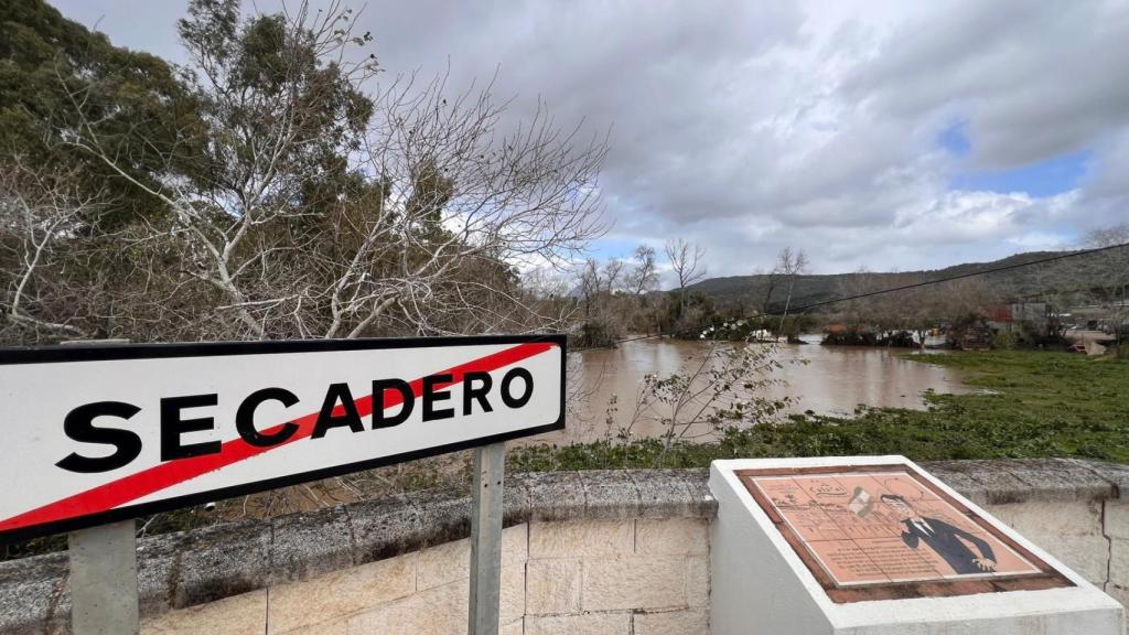 La zona de Casares que ha quedado aislada.