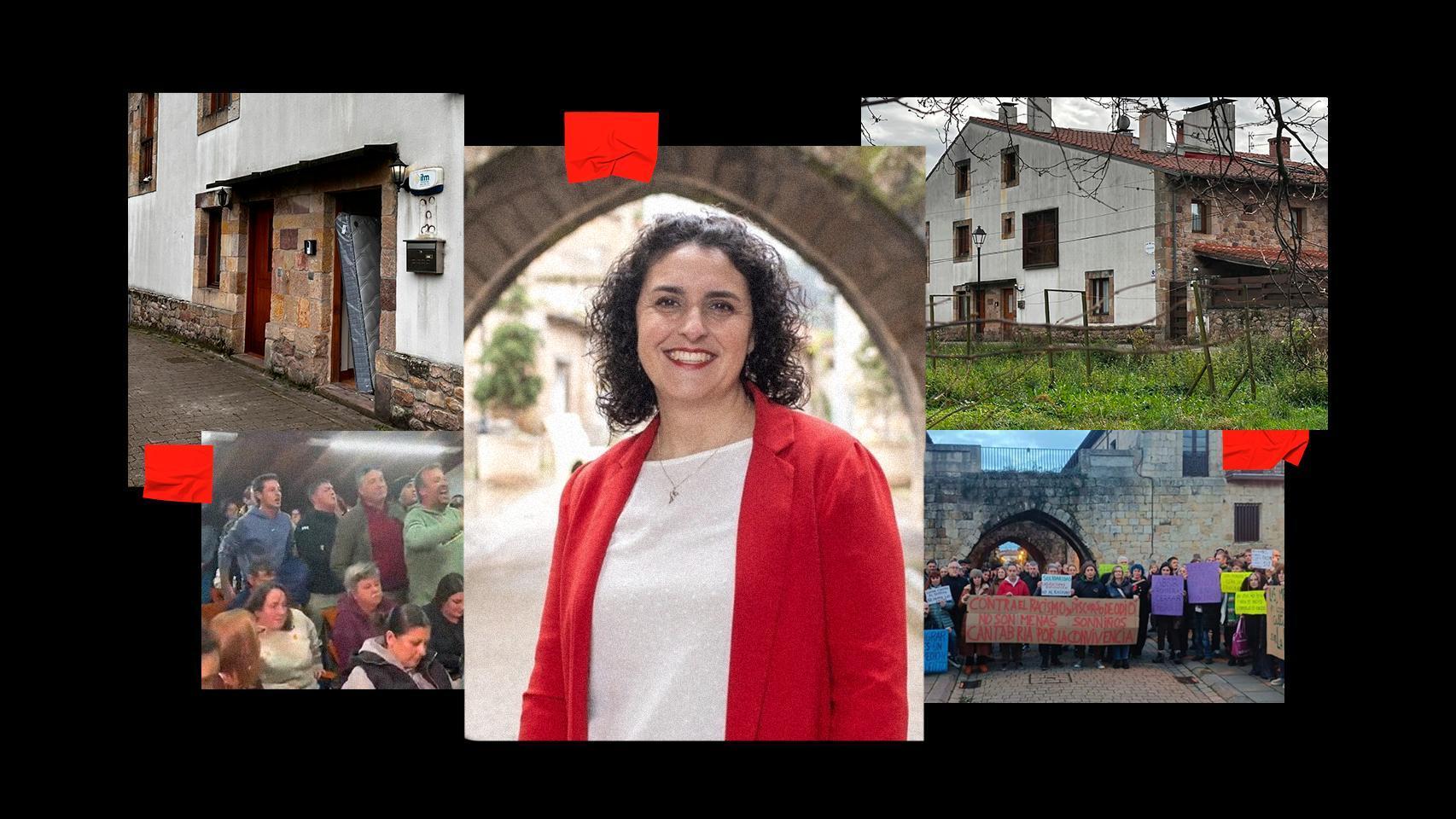 El  cinismo  de la alcaldesa del PSOE de Cartes: amenaza con cortar el agua y la luz a cuatro menas derivados a su pueblo