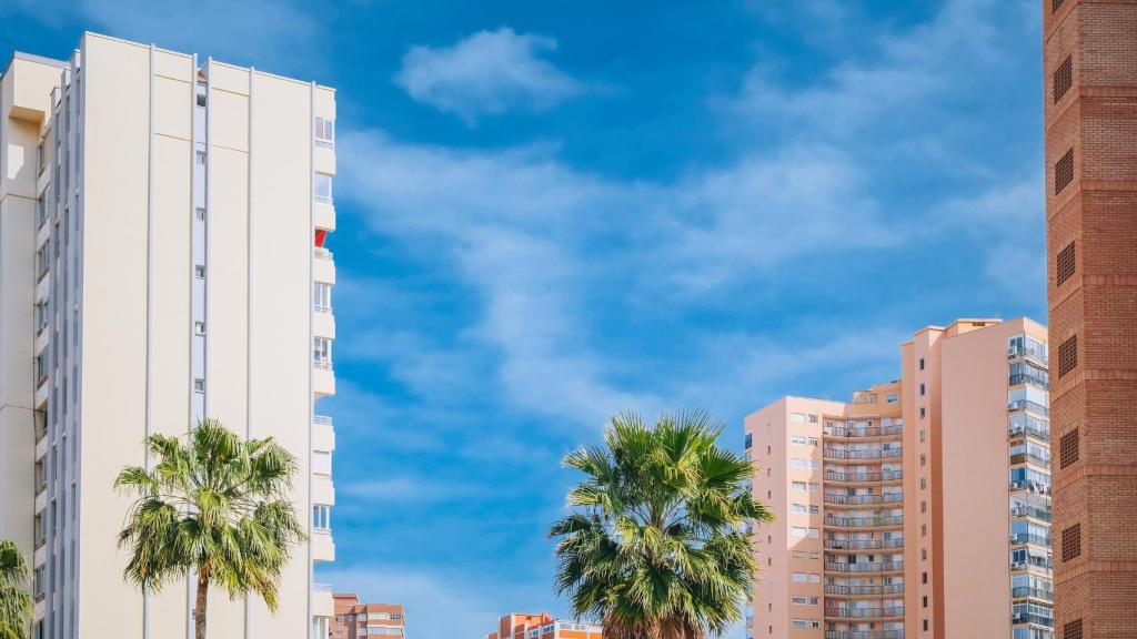Varios edificios de Benidorm.