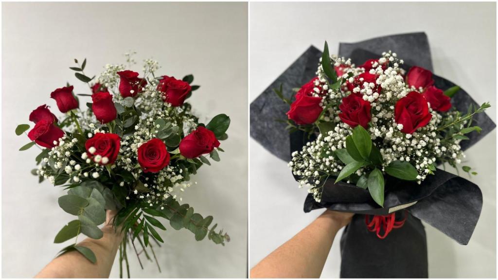 Arreglo floral con rosas