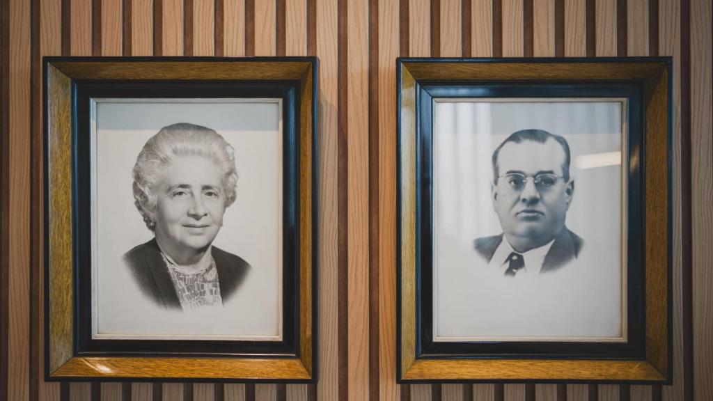 Retrato de los bisabuelos fundadores de Pastelería Mallorca.