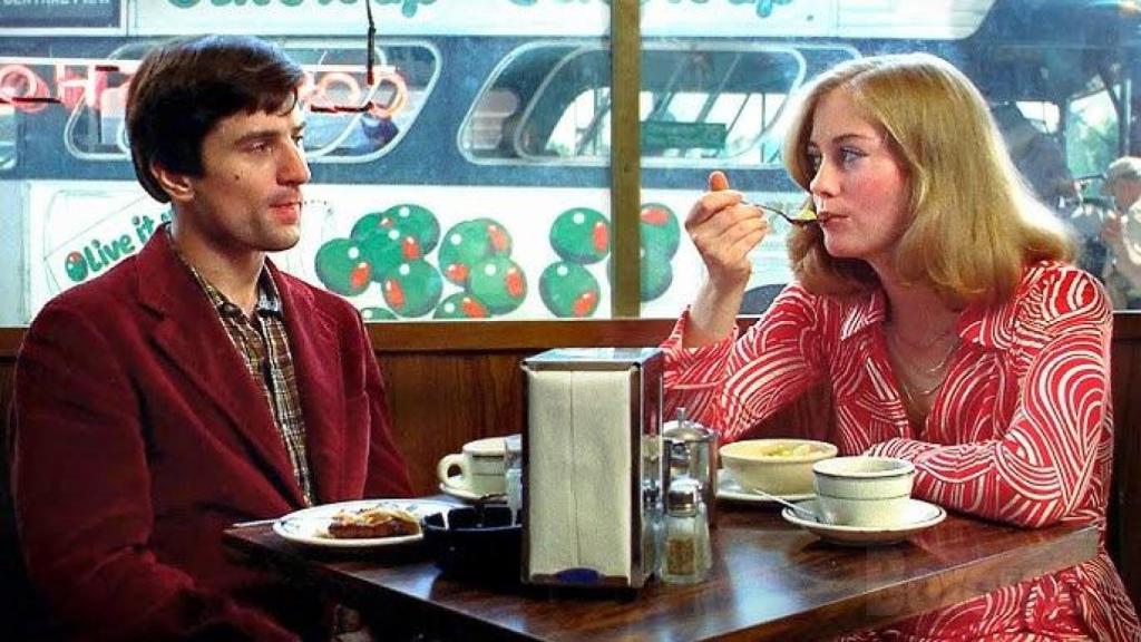 Robert De Niro y Cybill Shepherd en 'Taxi Driver'.