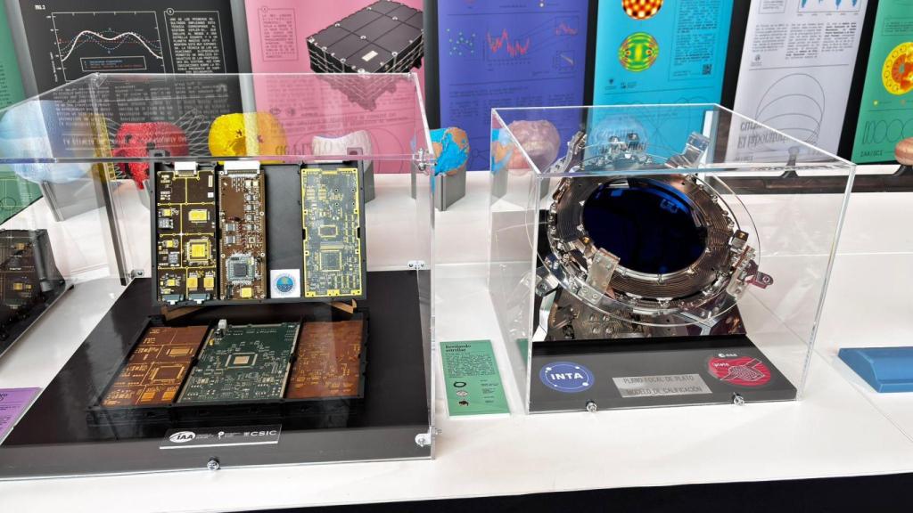 Imágenes de la exposición sobre la misión PLATO.