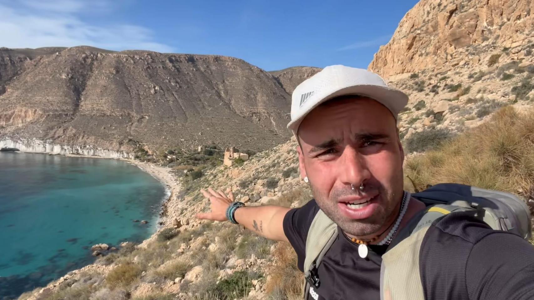 David Giménez durante su travesía.