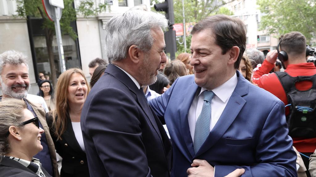 El presidente de Aragón, Jorge Azcón, y el de Castilla y León, Alfonso Fernández Mañueco, en una imagen de archivo