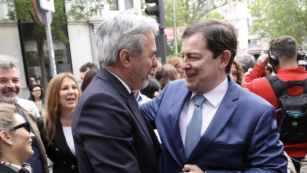 El presidente de Aragón, Jorge Azcón, y el de Castilla y León, Alfonso Fernández Mañueco, en una imagen de archivo