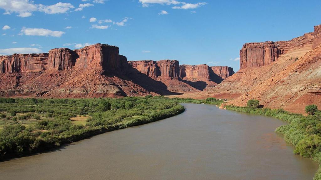 Imagen del río Green, situado en el Parque Nacional Canyonlands (Utah, Estados Unidos).