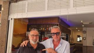 Carlos Herrera con Carlos, el alma de El Rincón de Pancho.