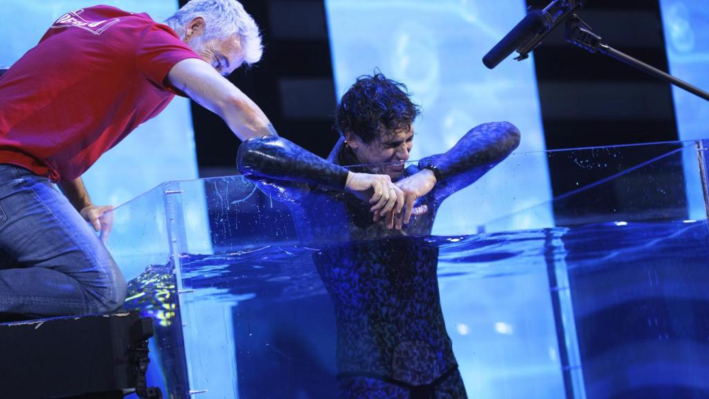 Daniel Illescas llora de la emoción tras el hito conseguido en 'El desafío'.