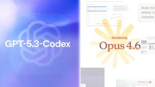 Fotomontaje inspirado en GPT-5.3 Codex y Opus 4.6