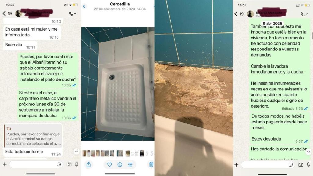 María José_ conformidad con la obra, destrozos e impagos.